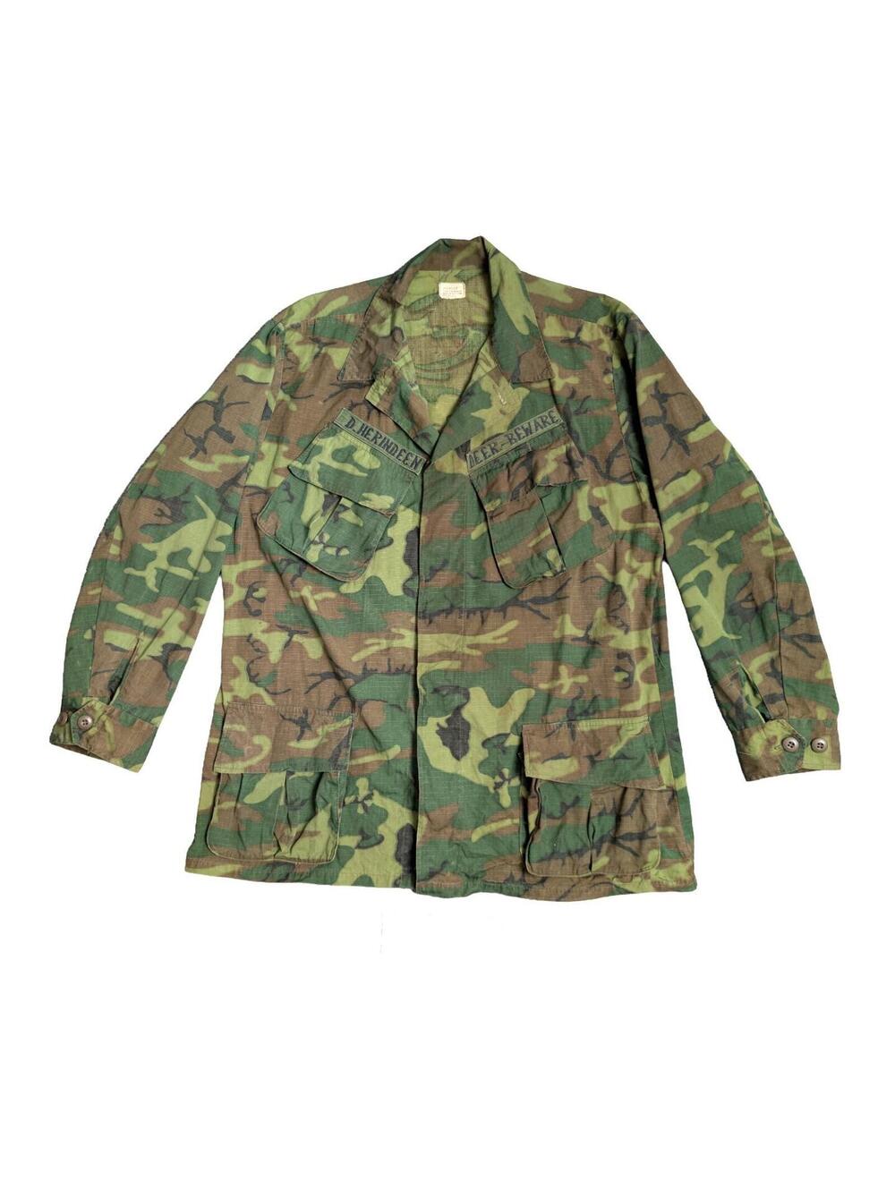 ERDL 68 Lowland Combat Fatigue Shirt Vietnam - Large Regular